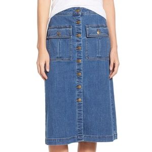 BP Denim Midi Skirt | Jean Skirt | Vintage Style